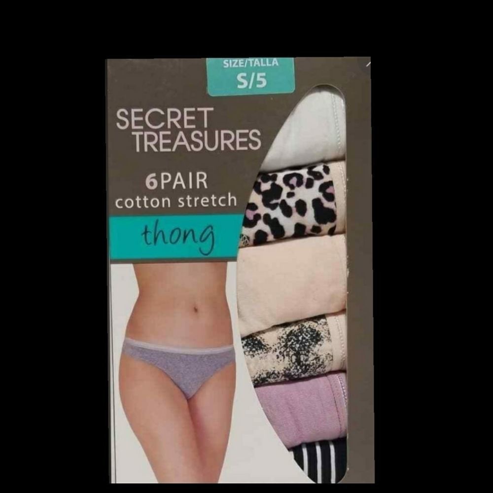FIRM 6pk Secret Treasures Ladies Thong Panties